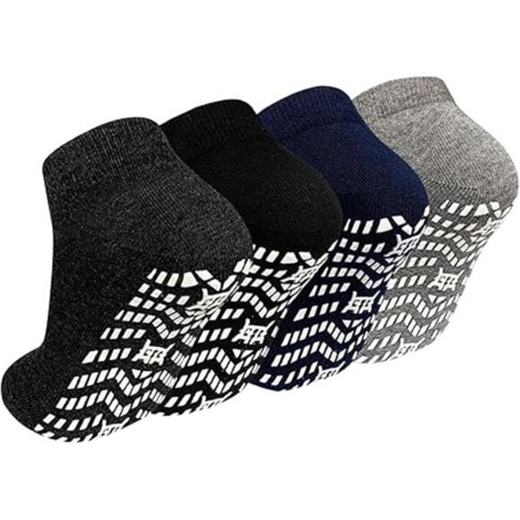 Non-Slip Grip Socks for Men: Non Skid Grippy Socks Anti Slip Gripper for Elderly - Picture 7 of 7